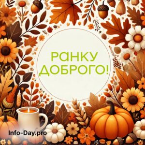 Доброго ранку! Побажання з осіннім настроєм