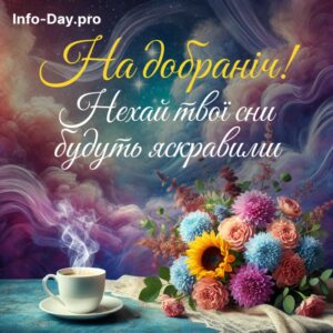 На добраніч! Нехай твої сни будуть яскравими